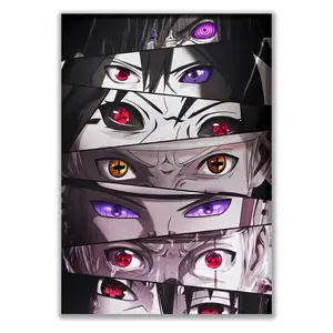 NARUTO ALL EYES POSTER, HOME DECORATION, WALL PRINT