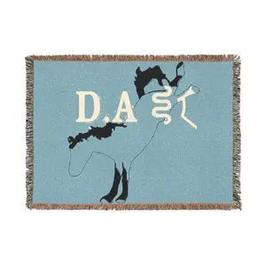 Turquoise D.A.M. Woven Blanket