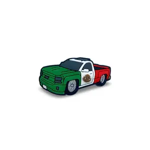 Mexico Flag Truck Shoe Charm