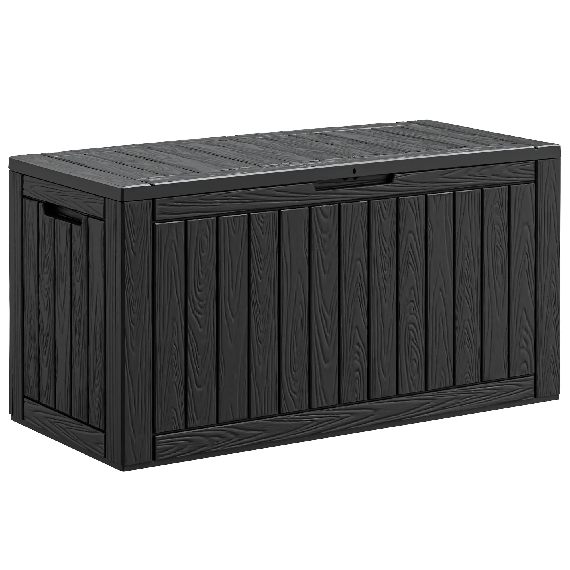 100 Gal Resin Deck Storage Box , All-Weather-Resistant, Lockable Outdoor Storage Bench with Soft Close Lid, Dent-Resistant, 10-Min Easy Assembly for Patio Cushions, Backyard Parties
