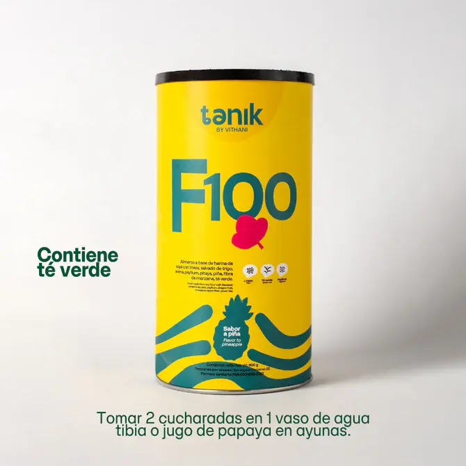 Vithani F100 Multivitaminico sabor a piña 600g Made in Colombia