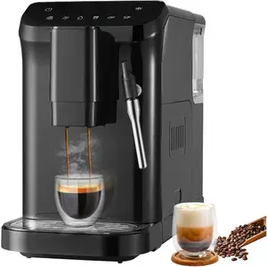VEVOR Automatic Espresso Machine, 20 Bar Auto Coffee Machine with Frother Steam Wand, Built-In Grinder and 15-Level Grinding Settings, Professional Espresso Coffee Maker with 1.5L Water TankVEVOR Super Brand Day