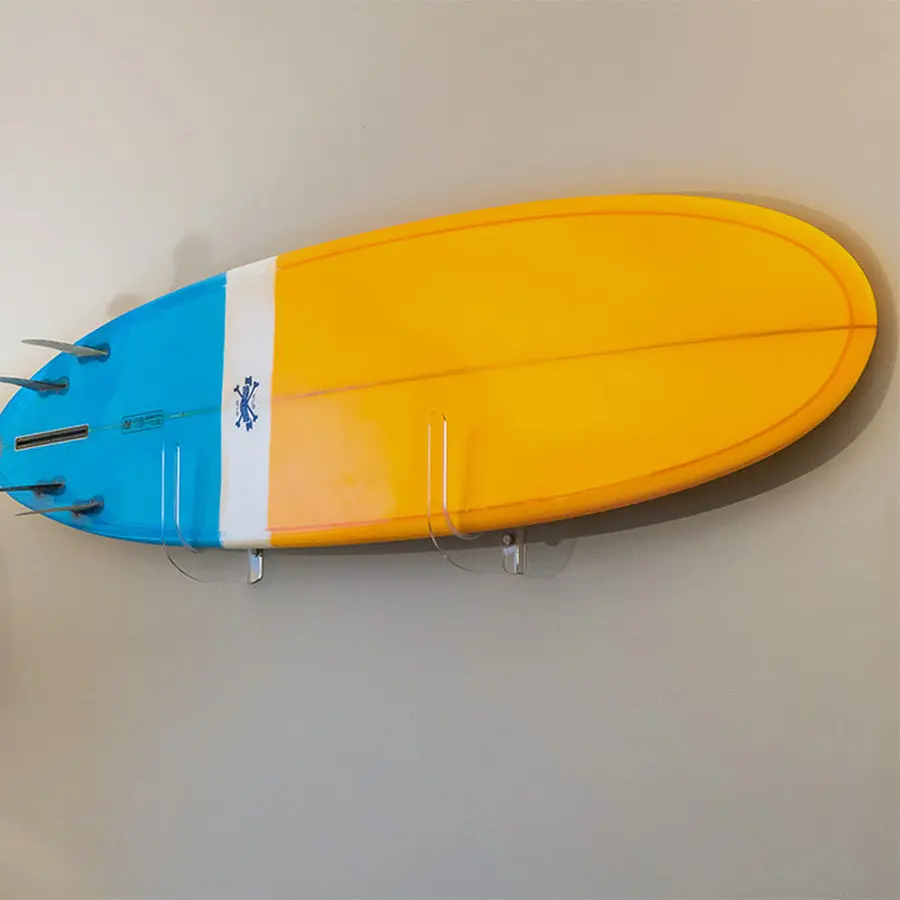 Clear Acrylic Surfboard Wall Rack