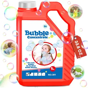 Concentrated Bubble Solution 33.8 OZ:1L  Bubble Refil for Bubble Toys - Bubbles for  -Bubble Machine/ Solution (Red)