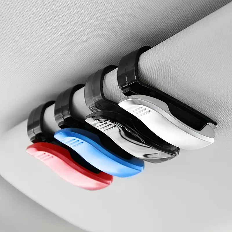 Car sunshade eye clip, multifunctional car sunglasses holder, creative car sunshade storage clip inside the car, Car Organization Accessories