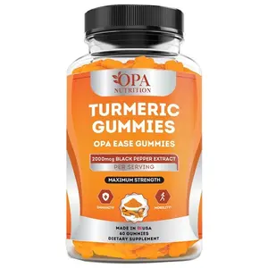 Luma Turmeric Curcumin Ginger Gummies for Joint Support Supplement Fitness Dietary Optimum Edible Orange Healthcare Bathroom Vitamins