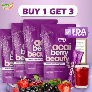 Weekit7 Acai Berry Cleanse Organic Acai Berry Powder,Superfood Acai Berries Purple Powder Edible Dietary Supplement Fitness. Non-GMO No Preservatives Beverage Mixed