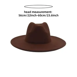 Classic Felt Hats, Panama Hats, Western Suede Wide Brim Hats, Outdoor Fishing Hat, Suitable For Camping, Fishing, Traveling, Parties, Weddings, Church Events, Game Days, Evening Parties And Other Occasions, Thanksgiving Christmas Gifts