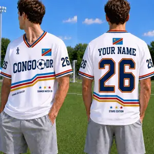 Personalized Congo DR Soccer Jersey Shirt, Retro DR Congo Football Jersey, Custom Name Number Congo Jersey, Congo Team Jersey, Soccer Gifts