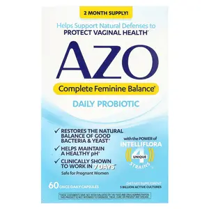 AZO Complete Feminine Balance®, Daily Probiotic, 60 Capsules