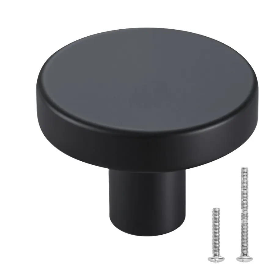 VEVOR Cabinet Knobs, 30 Pack, 1.22 Inch Black Zinc Alloy Drawer Pulls Door Handles, Mushroom Kitchen Solid Knobs Dresser Handles, Cupboard Hardware with Screws for Bathroom Closet Cabinets DrawersVEVOR Super Brand Day