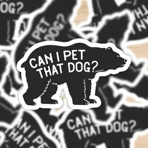 Bear & Letter Pattern Car Sticker, Bumper Sticker, Waterproof Car Decal, Multipurpose Decoration Accessories for Car, Laptop, Water Bottle, Notebook, Sticker for Cars