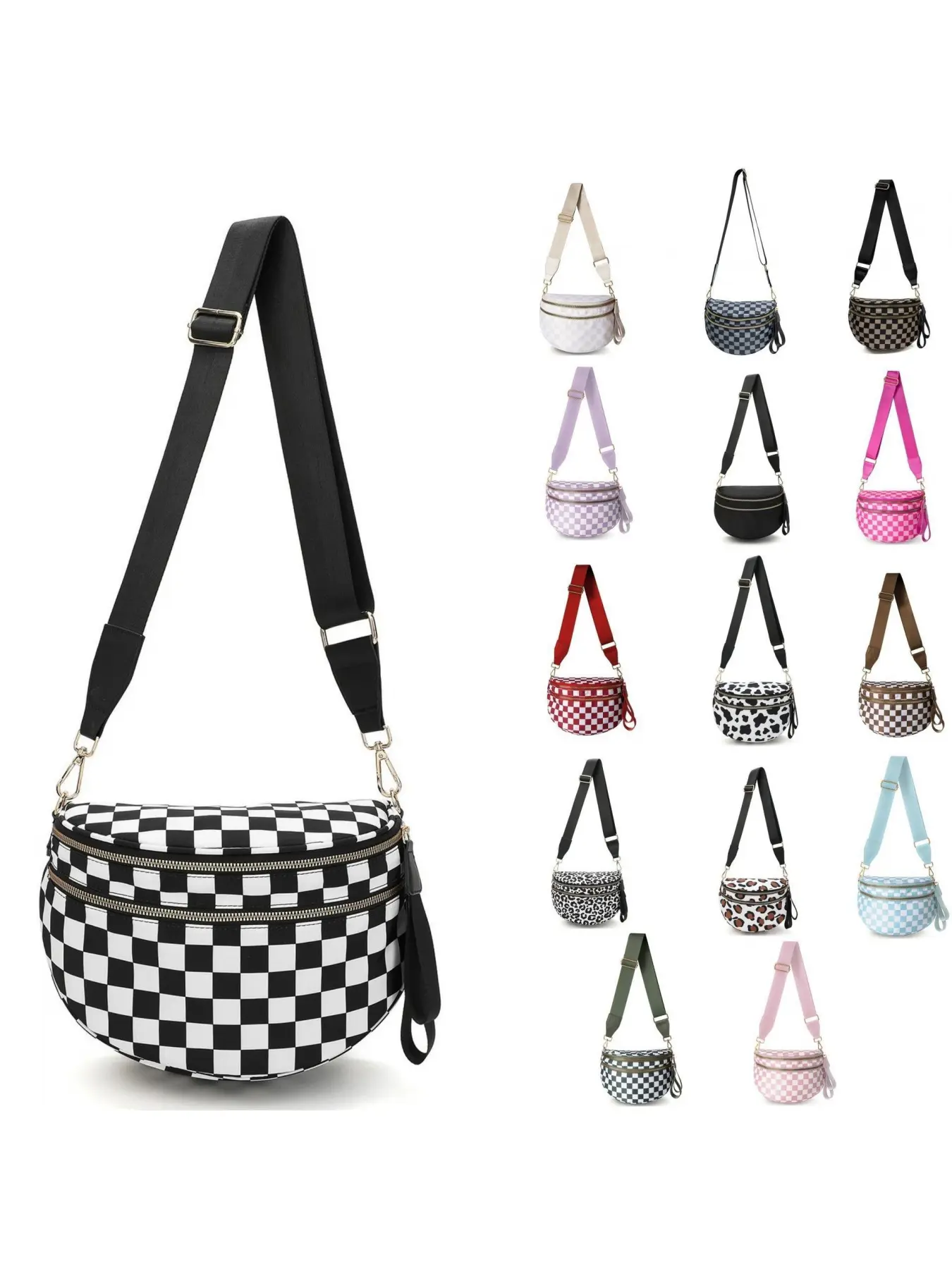 Large capacity Adjustable Crossbody Sling Backpack for Women Multifunctional Waterproof Fabric  Casual and Versatile Chest Bag Stylish Versatile Bag Crossbody Bags Casual Fashion Bag