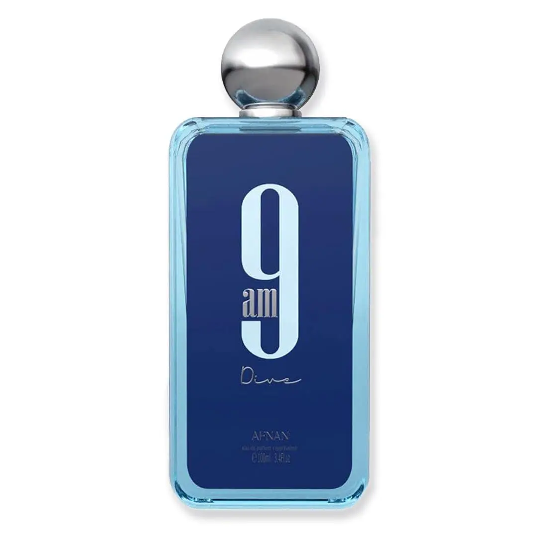 AFNAN 9AM Dive Eau de Parfum Spray Unisex 3.4 Oz Aquatic Scent AFNAN 9AM Dive Eau de Parfum Spray Unisex 3.4 Oz Aquatic Scent