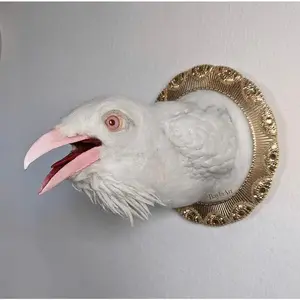 Bayla Arietta "Albino Raven" Wall Sculpture