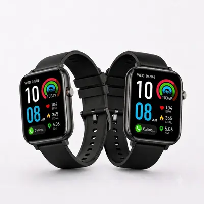 Smart Watch with HD Touch Screen, Stylish Design, Comfortable Wear, Sport Style and Daily Use for Men and Women