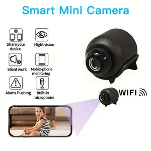 Wireless WiFi Security Camera, Home Safety Monitor, 140° Wide Angle, Android APP Compatible, USB Powered, Smart Night Vision, Remote Access, Wireless Indoor Camera