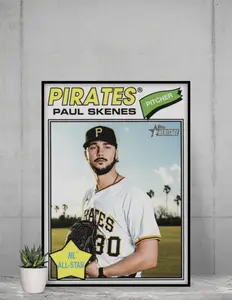 Topps Heritage 2026 Paul Skenes "N.L" All-Star" 12x17 Poster Pittsburgh Pirates