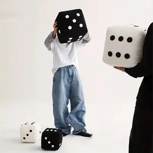 1pc, Soft Sofa Decorative Dice Throw Pillow, 7.87*7.87 Inches, Suitable for Living Room and Bedroom Couch, Home Decor Room Decoration, Removable Trendy Quilted Cushions