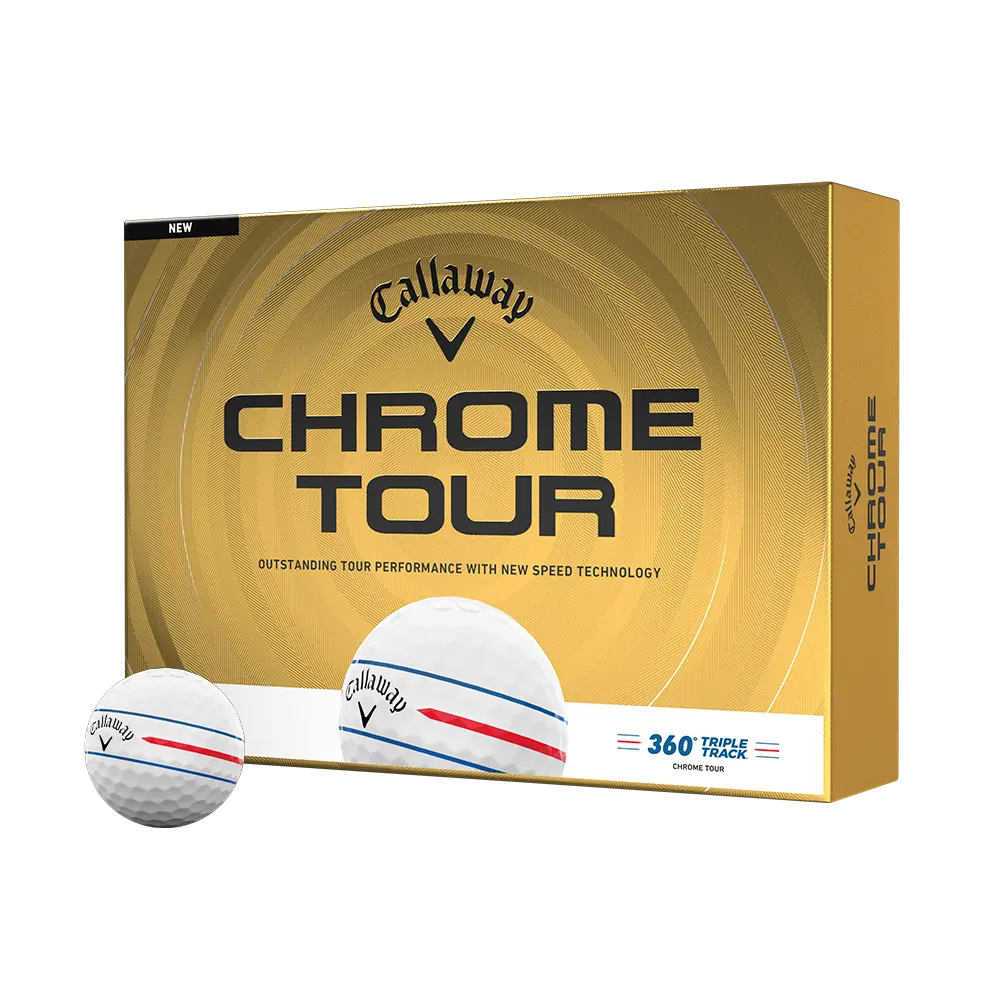 Callaway Golf Chrome Tour 360 Triple Track Golf Balls in White