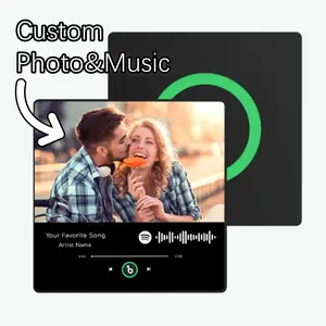 【Customization】Custom Music Fridge Magnet Colorful with Frame Music code Fridge Magnet Album Gift for Couple New 4.0 Upgrade