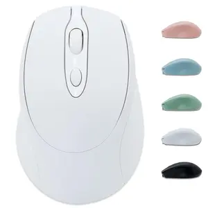 Rechargeable Wireless Mouse BT & 2.4g, Ergonomic Design, Portable USB Receiver, Compatible with PC MAC Laptop Computers