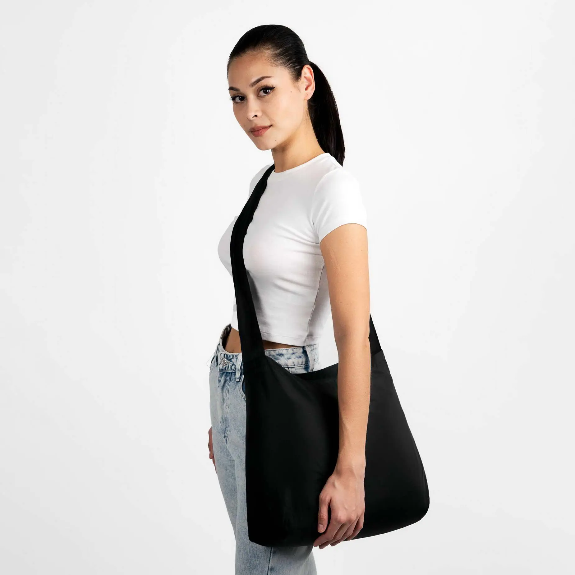 Nanobag Sling - Ultralight Ripstop Nylon Crossbody Bag for Women & Men, Packable 19L Tote for Travel & Shopping, Travel Bag
