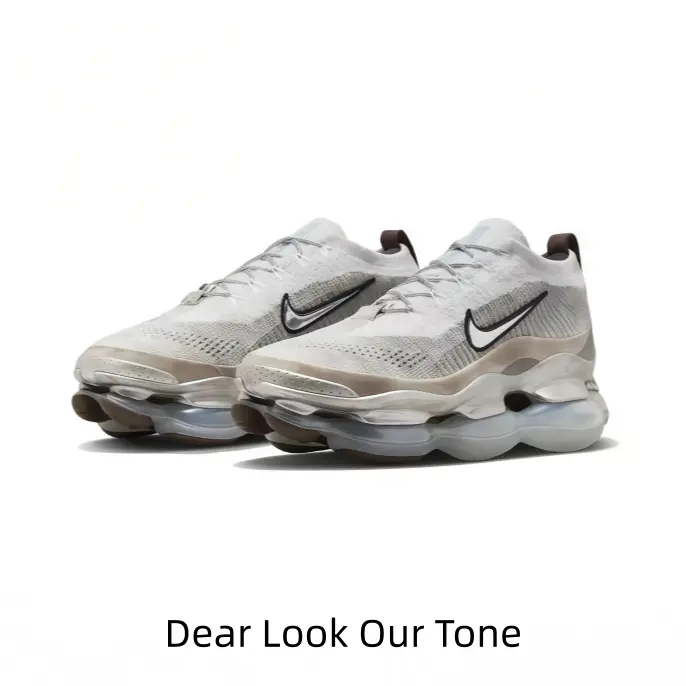 Breathable Flyknit Cream Sports Shoes Max Clear Air Sole Casual Chunky Sneakers