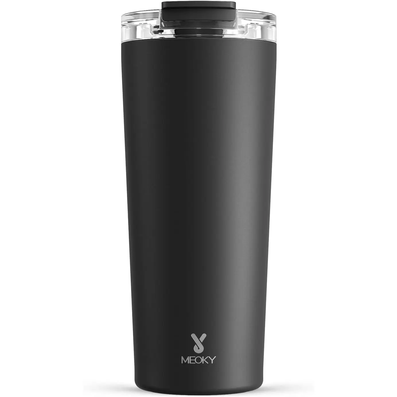 Meoky 24 Oz Portable Stainless Steel Tumbler Style Vacuum Flask, Leak-Free Refillable Mug with Straw Lid, Fits Car Cup Holder, Keeps Hot 8 Hrs/Cold 24 Hrs, Cup with Lid Hot and Cold Water Flask (Night), Cup With Lid Vacuum Flasks, Hot And Cold Water Vacuu
