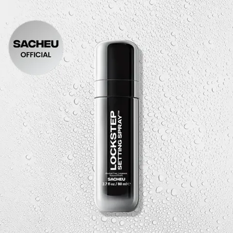 sacheu Lockstep Setting Spray - Niacinamide Infused Long-Wear Setting Spray - Alcohol-Free, Fragrance-Free, Non-Aerosol - Hydrating Fixing Spray 16 Hr Wear