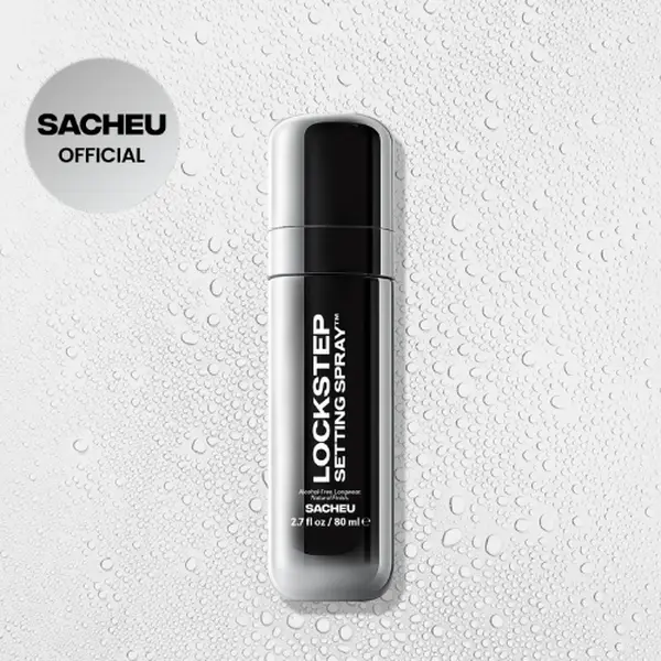 sacheu Lockstep Setting Spray - Niacinamide Infused Long-Wear Setting Spray - Alcohol-Free, Fragrance-Free, Non-Aerosol - Hydrating Fixing Spray 16 Hr Wear