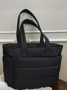 Women's Cloud Shoulder Bag, Lightweight Puffy Handbag, Perfect for Travel Work Beach Gym Shopping School, Lightweight Quilted Tote, Large Capacity Waterproof