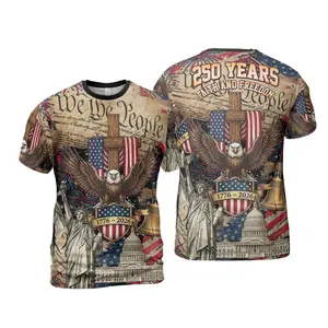 USA 250th Anniversary All Over Print Shirt, America 250 Button Shirt, Patriotic Eagle, Statue Of Liberty, 250 Years Of Freedom and Faith Gift Y0M