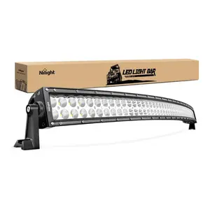 Nilight 50 Inch 288W Curved car LED Light Bar with 20100LM Spot Flood Combo – Super Bright Off Road Driving & Work Lights for Truck SUV UTV ATV Van Camper Boat Marine Use dealsforyoudays display