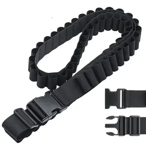 Outdoor Sports 50 Hole Bullet Belt Tactical 12G Bullet Belt CS Field Hunting Shooting Bullet Container Belt