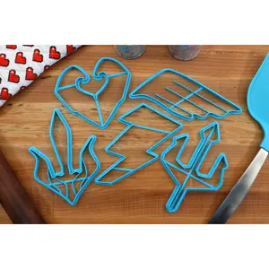 Greek God Cookie Cutters - Aphrodite, Ares, Hades, Hermes, Poseidon, Zeus