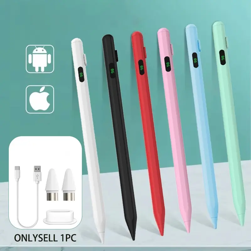 Digital Screen Smart Capacitive Pen for Android iOS Windows, Universal Touch Stylus, Electronic Stylus for iPad Apple Huawei Xiaomi Tablets, Handwriting Pen Portable USB Touchscreen Pen