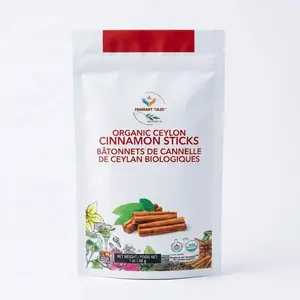 Premium Organic Ceylon Cinnamon Sticks - 1 oz (28g) 5–7 sticks, 4 inches each, True Ceylon, USDA Certified, Non-GMO, Gluten-Free, Pure Sri Lankan Cinnamon for Cooking & Baking