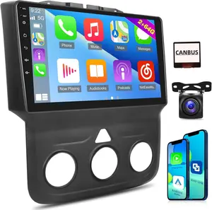 2G+64G Car Stereo Radio for Dodge RAM 1500 2500 3500 2013 2014 2015 2016 2017 2018 with Wireless CarPlay and Android Auto 9" Touch Screen Android 13 Car Radio with Bluetooth GPS WiFi FM Backup Camera