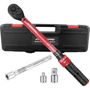 3/8-Inch Drive Click Torque Wrench,Dual-Direction Adjustable,72- Dual Range Scales-5-50Ft-Lb/6.8-68Nm,Quick Release Ratchets