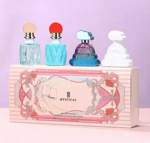 Sunny Cloud-Women's perfume set(4ozfl) Floral & Fruity Gourmand-Yellow Sun (Oriental Floral)-Red Sun (Floral Fruity)-White Cloud (Floral Gourmand)-Blue Cloud (Oriental Gourmand)-Long Lasting Parfume，mini perfumes,perfumes para mujeres,idea travel