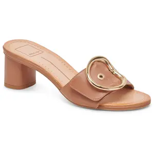 Dolce Vita Leather Ornament Heeled Mules - Laika