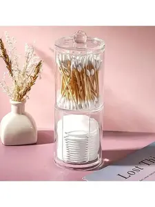 Dust-proof Cotton Pads Storage Box Cosmetic Storage Cotton Swab Storage Dressing Table Desktop Cotton Pad Box