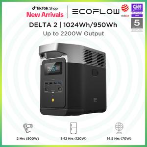EF ECOFLOW DELTA 2 Series Portable Power Station, LFP Battery, USB-C Output, Solar Generator