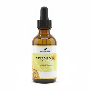MirabGlow Vitamin C Serum 2 fl oz - Brightening & Hydrating Formula for Glowing Skin -  2 fl oz / 59 ml - Enhances Radiance & Moisture Hydrate