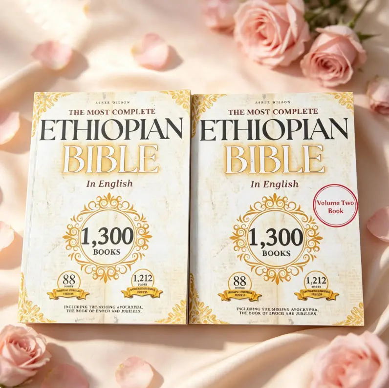 Ethiopian Bible 2-Volume Magnificent Edition Set - Includes 157-Volume English Collection, Lost Apocrypha, Rare Biblical Texts (Religion & Philosophy Office Gift Book) study perfect self improvement journal guide reflection note