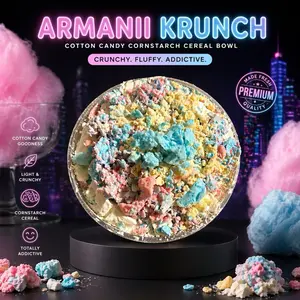 32oz Large Crunchy Cotton Candy Cereal Bowl (Made with Box Argo Cornstarch)