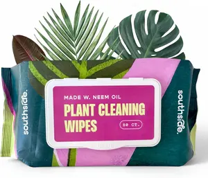 BIG SALE 2026!!! Plant Cleaning Wipes by Southside Plants - Gentle, Plant-Based Wipes for Shiny Leaves and Better Photosynthesis - Unscented, Extra Thick Waffle Weave Leaf Wipe for Indoor & Outdoor Plants - 80 Ct