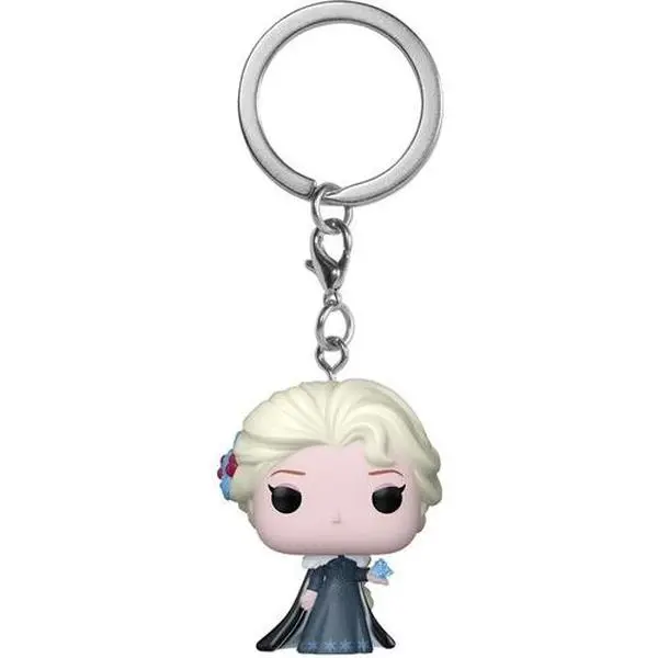 Funko Disney Princess Holiday Elsa Vinyl Keychain - 4" Tall TV/Movie Character Collectible Figurine/Statue
