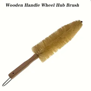 1pc 40.64cm Wire Wheel Brush, Car Detailing Brush for Spokes, Wheels, Engines Wheel Spoke Brush for Rims & Wheels - Cone Shape for Cleaning Crevices & Hard-to-Reach Areas, Chemical Resistant, Safe on All Finishes